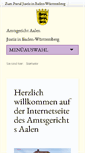 Mobile Screenshot of amtsgericht-aalen.de